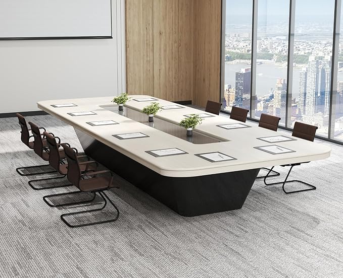 CIMOTA Waiting Room Chairs Set of 8 Leather Office Guest Chair Mid Back Reception Chairs with Sled Base for Meeting/Patient/Conference Room Retro Brown 8PCS