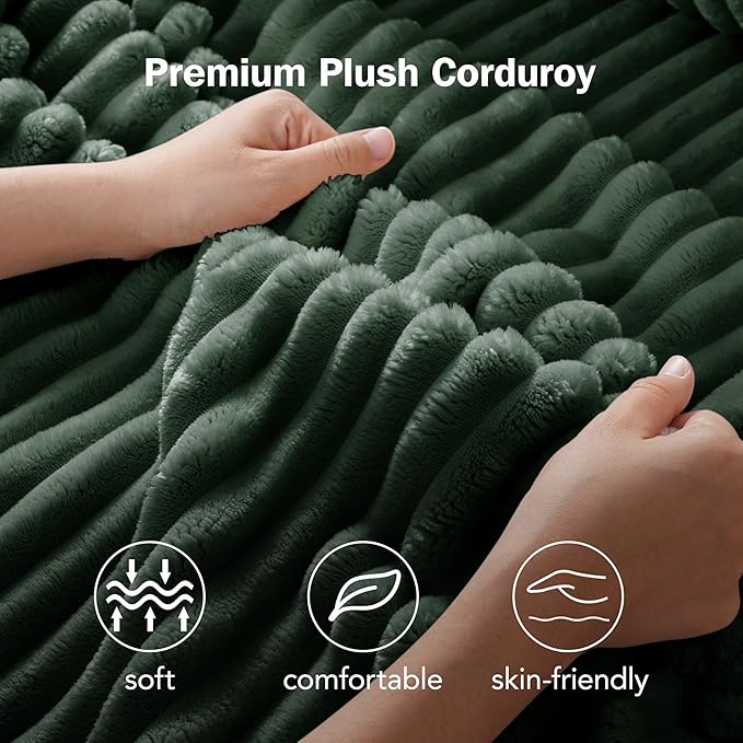 Sunny Heart 91 Plush Corduroy L Shaped Sectional Sleeper Sofa Bed with Pull Out Bed Reclining Backrest Reversible Storage Chaise USB Ports Cup Holders Tool Free AssemblyForest Green