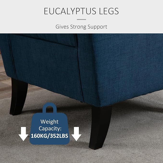 Button-Tufted Accent Chair: Living Room &amp Bedroom Comfort