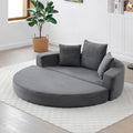 KEIKI 67 Corduroy Convertible Circular Floor Sofa BedMulti-Functional Adjustable Futon Couch for Living Room Bedroom OfficeNo Assembly