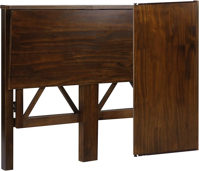 Montego Folding Desk with Pull-Out-Warm Brown