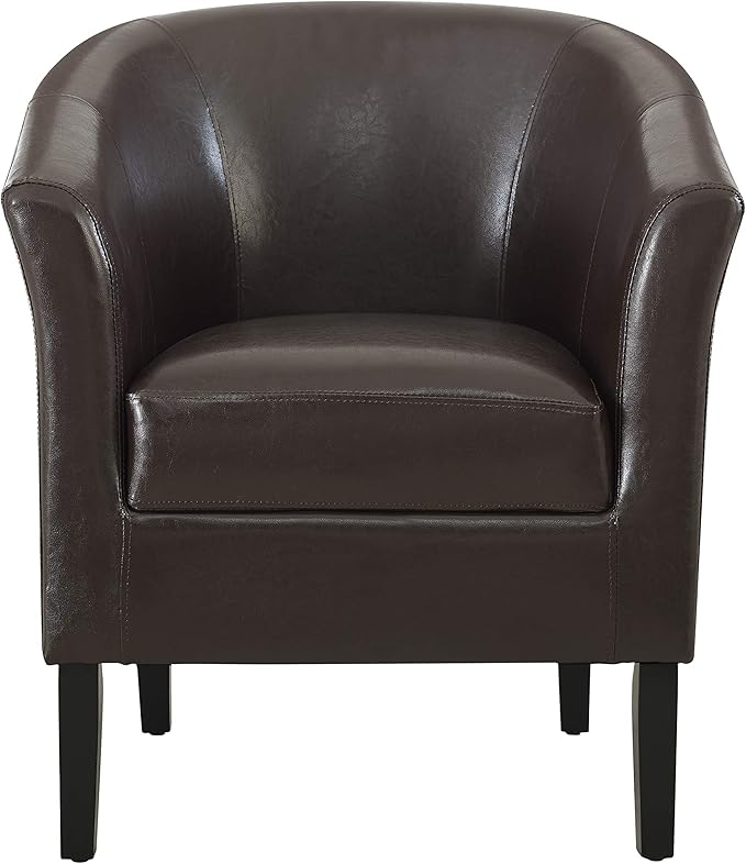 Linon Home Dcor Linon Home Decor Simon Club Chair 33 x 28.25 x 25.5 Brown