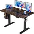 BIZUM 40x24 Inch Electric Standing Desk with Memory Presets Quiet Motor Height Adjustable Stand Up Desk for Home Office &amp Gaming Ergonomic Sit Stand WorkstationWalnut