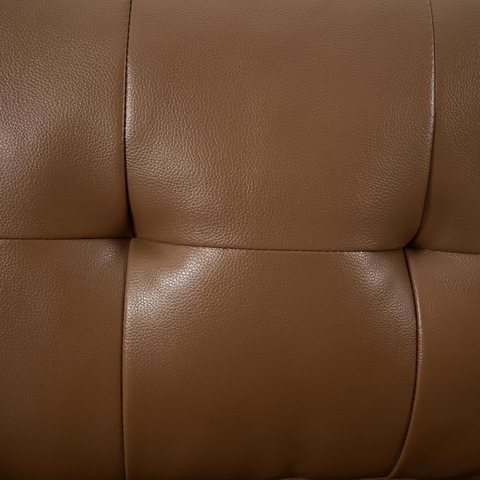 Naomi Home Reversible Sleeper Sectional Sofa Storage Chaise Mocha/Air Leather