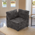 Oversized Sectional Modular Couch Cloud Couches for Living RoomDeep Seat Upholstered Convertible Sleeper Sofa L Shaped Couch with Reversible ChaisePlush Corduroy Grey