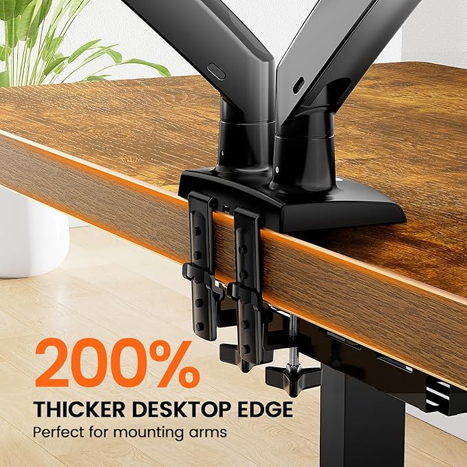 ErGear Standing Desk 48 x 30 inch Whole-Piece Desktop Height Adjustable Electric Sit Stand Desk with 4 Height Memory Setting Ergonomic Desk for Home Office Vintage Brown EGESD74V