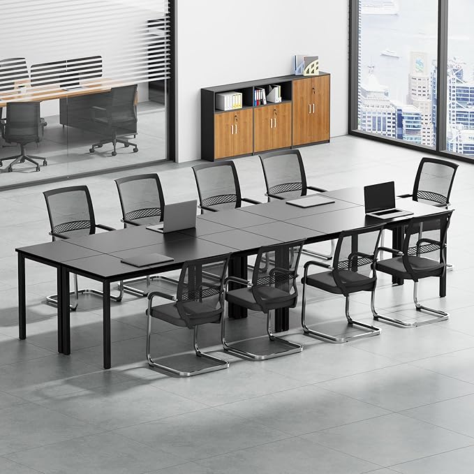 Need Large Computer Desk 70.8 x 23.6 inches Conference Table Large Office Desk Writing Table Workstation for Home OfficeBlack 10FJGSAC3-180BK-60-ND