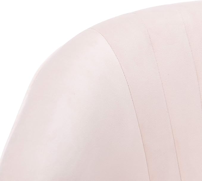 Safavieh Home Stazia Retro Glam Blush Pink and Black Wingback Accent Chair