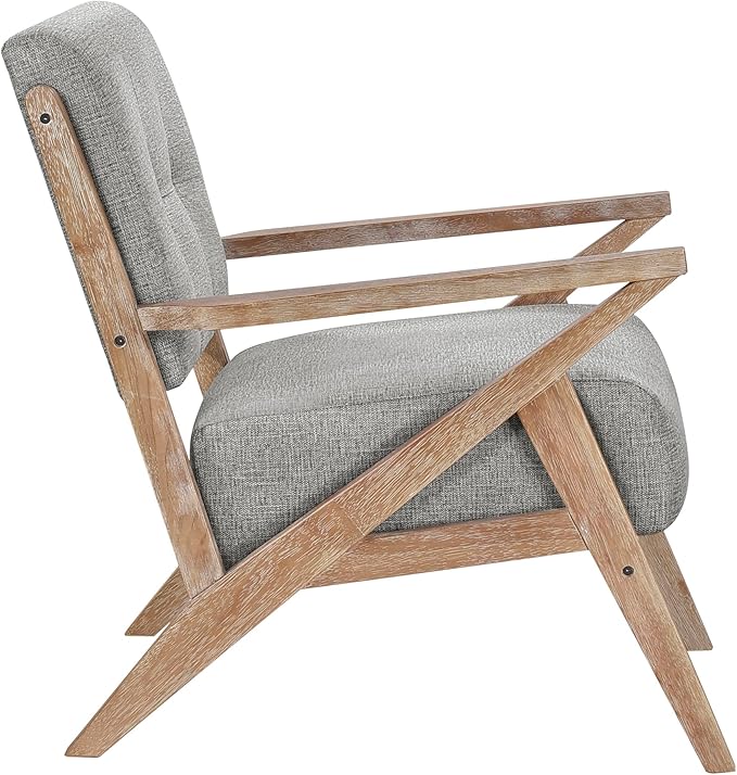 Lexicon Lhasa Fabric Accent Chair Brownish Gray
