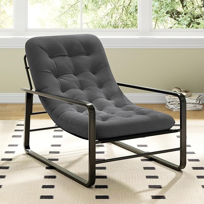 Soohow Accent Chair Sherpa Arm Chair for Living Room Mid Century Modern Accent Chairs Boucle Reading Bedroom Chair