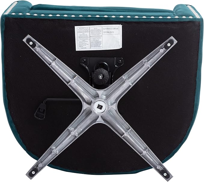 Swivel Barrel Chair Living Room Chair with Nailheads and Metal Base