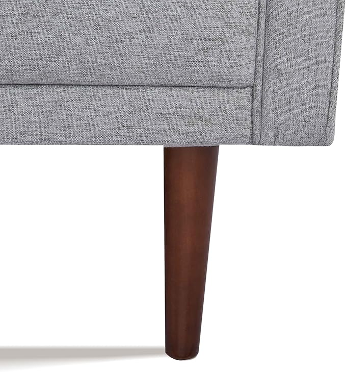 Artdeco Home Convertible Sofa Bed with 3 Level of Adjustability 76 W Mid-Century Style Soft 100% Polyester Fabric Sleeper Sofa for Small Space Living Room and Apartment(Moon Light)