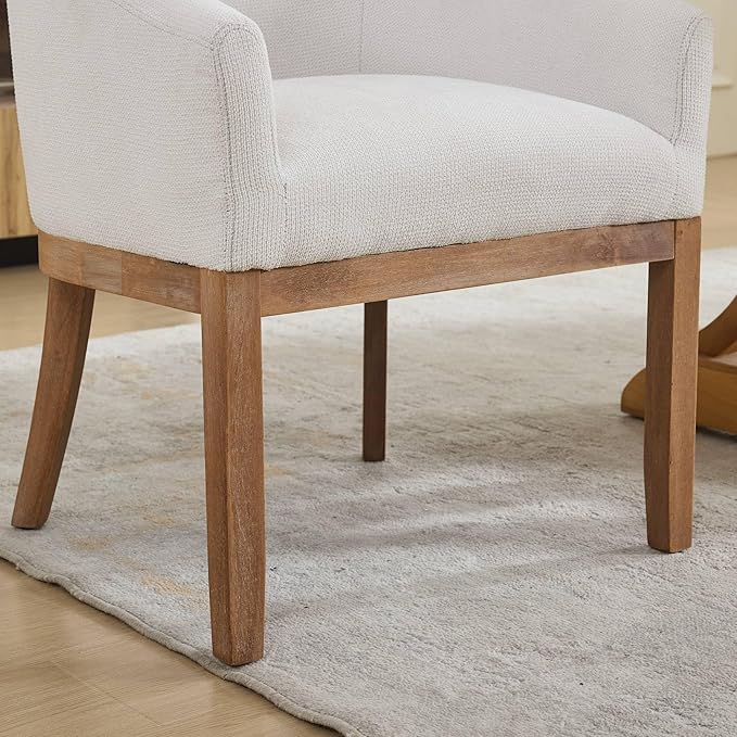 Mid Century Modern Upholstered Living Room Chairs with ArmsFarmhouse Reading Chair with Natural Hardwood Frame Accent Chairs for Living Room