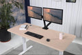 ApexDesk K Series 60 x 27 Electric Height Adjustable Standing Desk with LED Memory Controller (Light Oak)