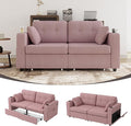 67 Small Loveseat Couch with Storage USB Charging and Cup Holder Space Saving Furniture Modern Chenille Love Seat Sofa Small Couches for Small Spaces Bedroom Apartment Pink
