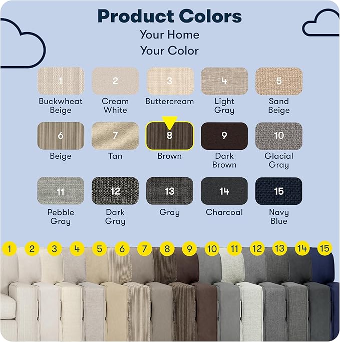 Serta Palisades 78 Track Arm Sofa Easy Care Polyester Soft Pillow Back Pocket Coil Seat Cushions Removable Covers Loveseat or Couch for Small Spaces Living Rooms or Bedrooms Brown