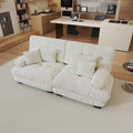 94.4.4 Oversized Modular Sectional Sofa White Large Sectional Couches for Living Room Chenille Fabric Sofa Set Cloud Love Seat Couches Deep Seat Modern Sofas para Sala