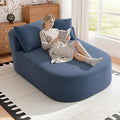 Chaise Lounge Chair Indoor 67.5 Oversized Boneless Couch Could Comfy Upholstered Sleeper Sofa Bed Corduroy Plush Modern Curved Floor Sofas Chair with 2 Pillows for Readng Living Room Bedroom Apartment