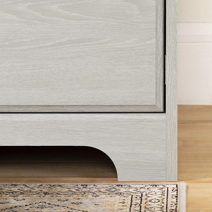 South Shore Versa Computer Desk with Hutch Winter Oak Traditional