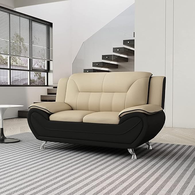 Michael Loveseat Camel/Black