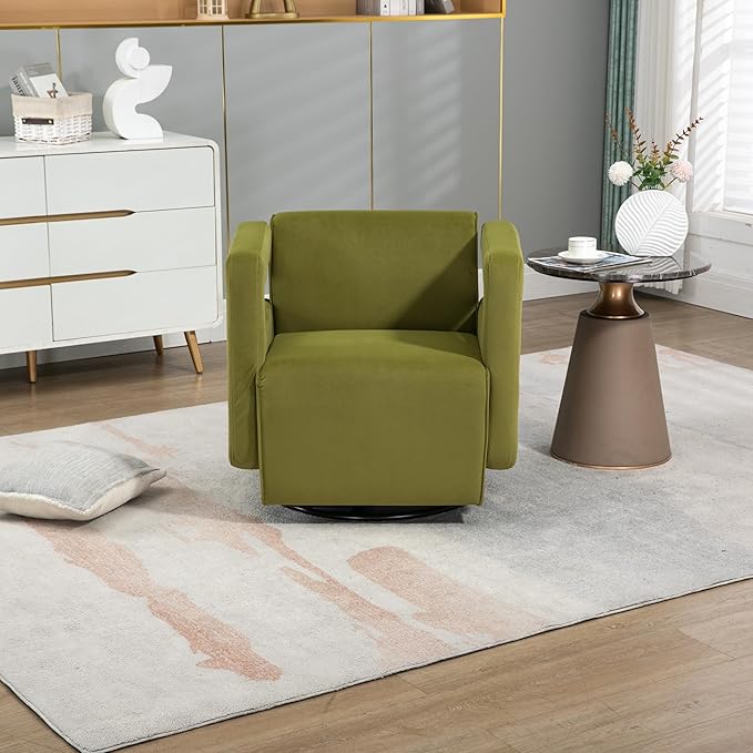 House Hold Upholstered Tufted Living Room Chair Textured Velvet Fabric Accent Chair with Metal Stand