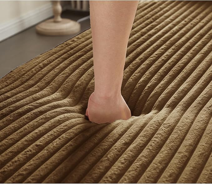 78” Corduroy Floor Sleeper Sofa Bed Modern 2 in 1 Full Size Foldable Mattress with 2 Pillows Convertible Boneless Couch with Deep Seat for Living Room No Assembly Required (Camel) | No Assembly Req