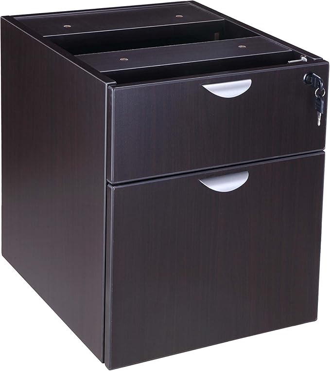 BOSS N108-MOC 2 Hanging Pedestal Box File 3/4 Mocha