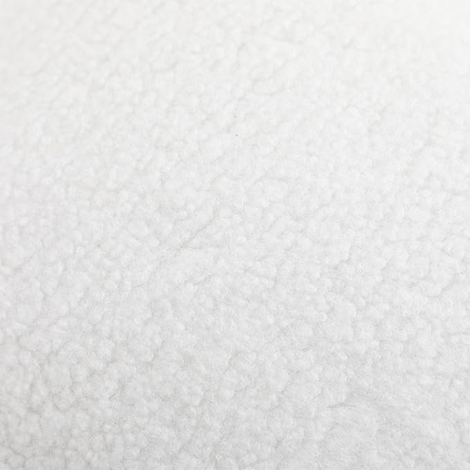 Setawix Teddy Fabric Rocking Accent ChairMid Century Modern Rocking Glider ArmchairLeisure Tufted Rocker Arm Chair for NurseryBedroomLiving Room (Teddy Ivory 27.6)