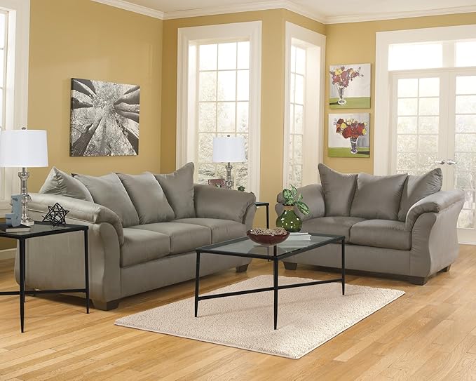 Signature Design by Ashley Darcy Casual Plush Loveseat Grayish Brown