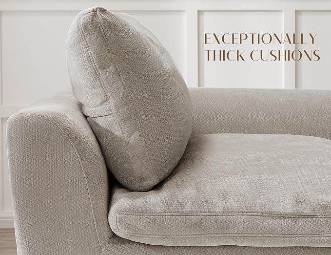 Corner Seat for Cloud Sectional Couches Living Room Modular Boneless Warm White