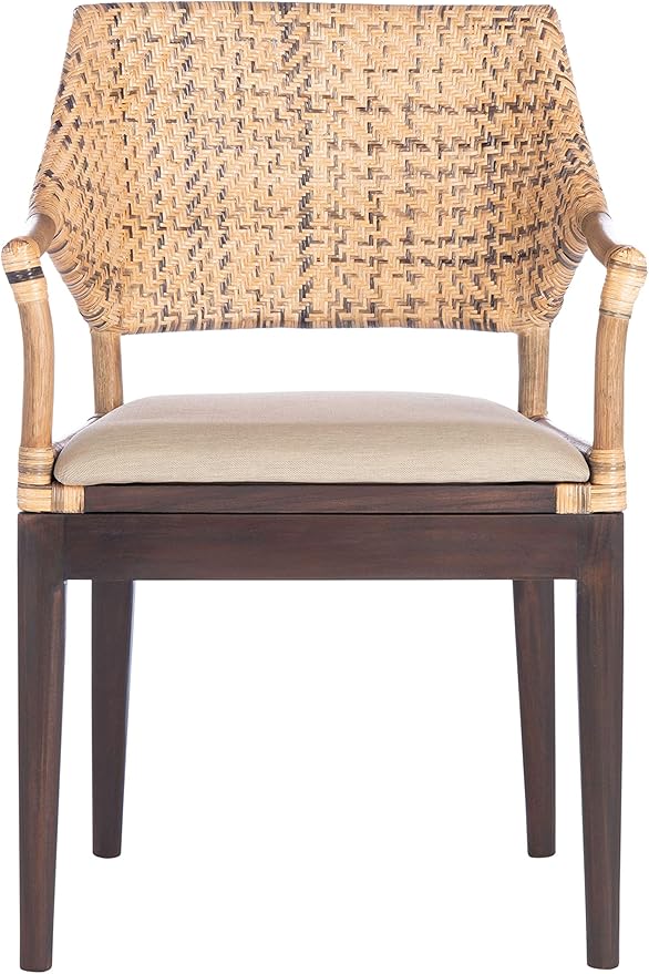 SAFAVIEH Home Collection Carlo Arm Chair Honey
