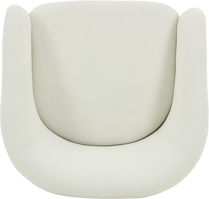 Christopher Knight Home Roach Corduroy Upholstered 360° Swivel Accent Chair Wood Frame Barrel Swivel Chair Super Comfort Single Lounge Sofa with Rotation for Living Room/Bedroom Beige