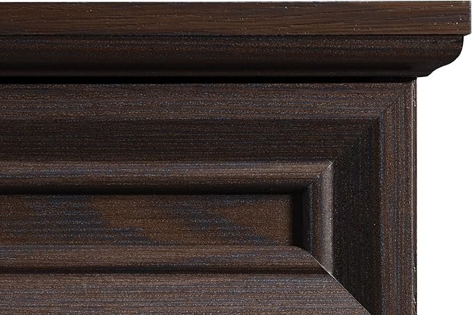 OSP Home Furnishings Jefferson Writing Desk with Lockdowel Fastening System Espresso