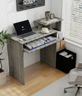 Working Desk with Keyboard Drawer Small Study Desk for Bedroom Home Workstation for Writing Working Studying