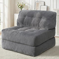 HABUTWAY Folding Sofa Bed Convertible Sleeper Chair Bed with Pillow &amp Handle Foldable Mattress with Back Support Portable Single Couch Comfy Floor Sofa Lounge for Living Room Bedroom(Dark Gray