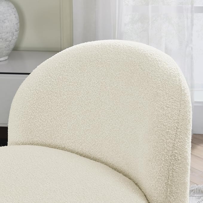 Hoop Gauze Lounge Chair with sof Cushion and backrest Need to be Assembled Suitable for Living room'bedroomldining Room Beige(24.5 28.75 28.75)