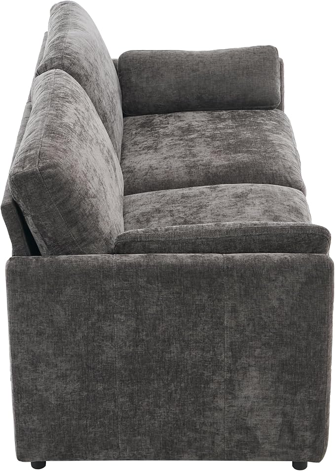 68.1 Oversized Cozy Upholstered Loveseat Sofa Oversized Comfy Comfy Cloud Sofa Double Cushion Loveseat Sofa Plush Cushion Sofa Couch for Living Room Office Apartment (Grey-2c)