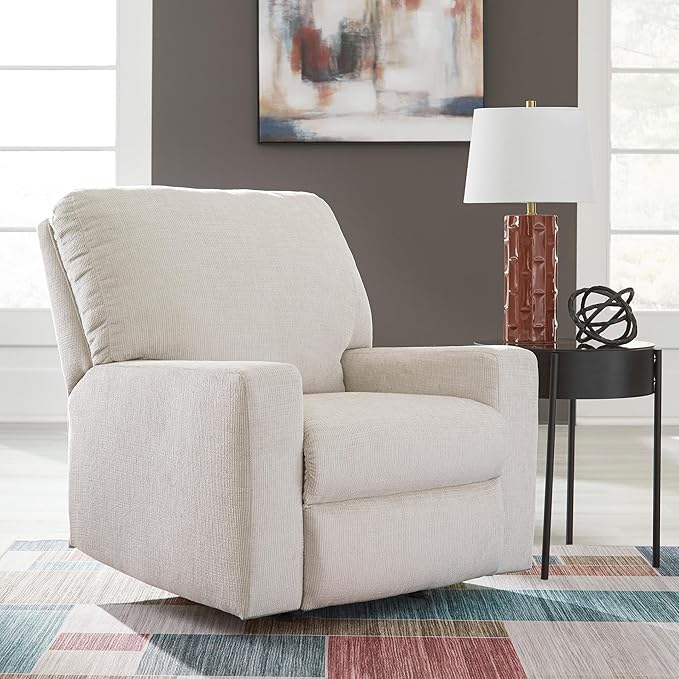 Signature Design by Ashley Aviemore Casual Rocker Recliner Light Gray
