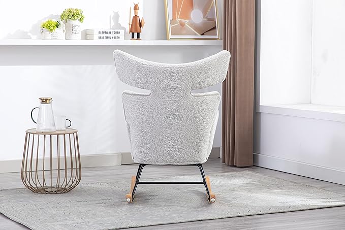 Fish Tail Living Room Comfortable Rocking Chair Living Room Chair