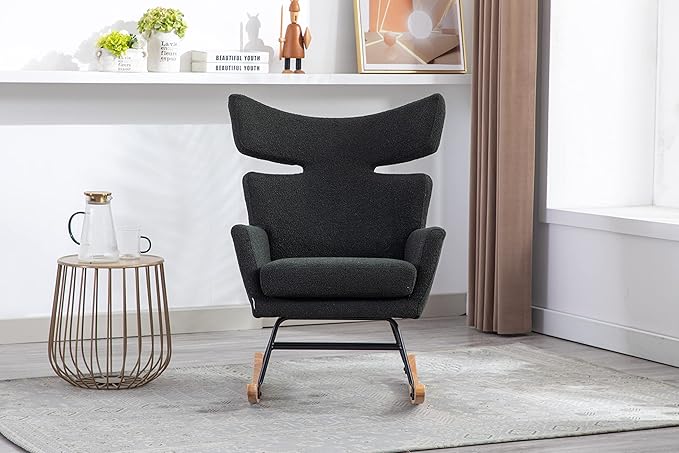 Fish Tail Living Room Comfortable Rocking Chair Living Room Chair