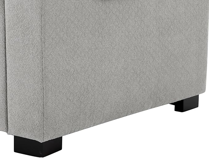 Modern Chenille Oversized Armchair 44.5 Wide Accent Chair Luxurious Chenille Fabric Single Sofa Chair with Pillows and Wide Armrests Living Room Apartment Offices (Light Gray-44.5'')