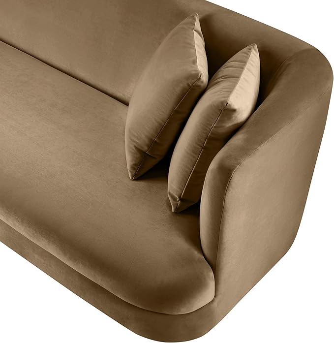 Meridian Furniture 699Beige-C Alder Collection Modern | Contemporary Chair with Ultra Luxe Beige Velvet 460 GSM Velvet Solid Wood Frame 38 W x 36 D x 30 H Beige