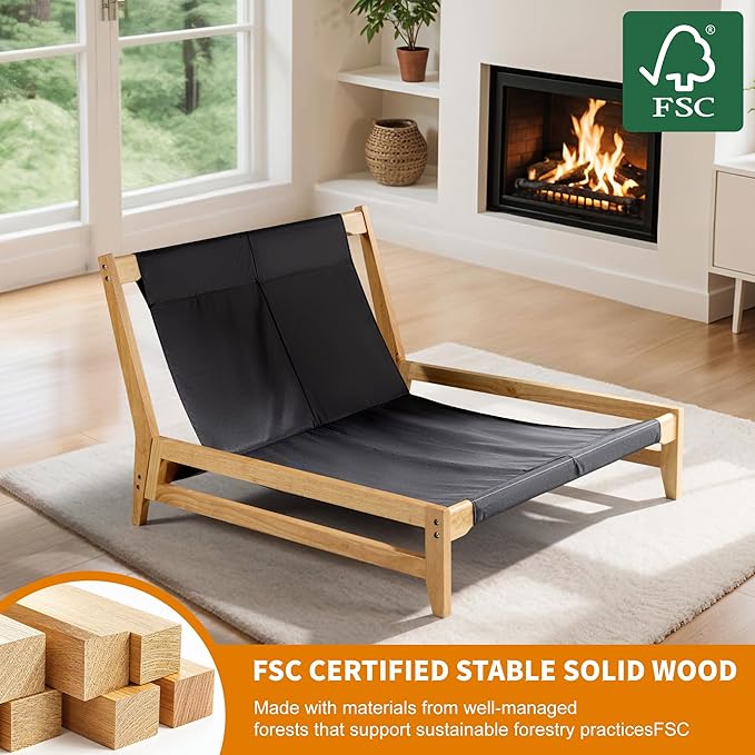 Oversized Comfy Cloud-Like Accent Chair Extra-deep Seat Bean Bag Chairs Convertible Stuffed Bean Bag Cushion with Removable Washable Cover Brown