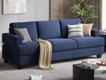 Fadware Sofa Couch 3 Seater Sofa with Suppleness Armrests Fabric Deep Seat Sofa with Upholstered Cushion&amp Backrests Modern Comfy Couch for Living Room Apartment