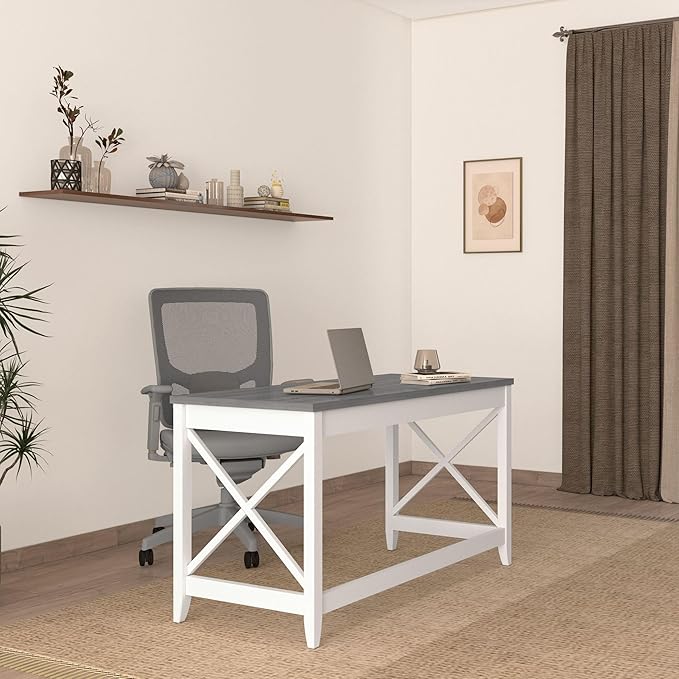 Alera Workspace by Alera Workspace by Alera Farmhouse Writing Desk 47.24 x 23.62 x 29.53 Gray