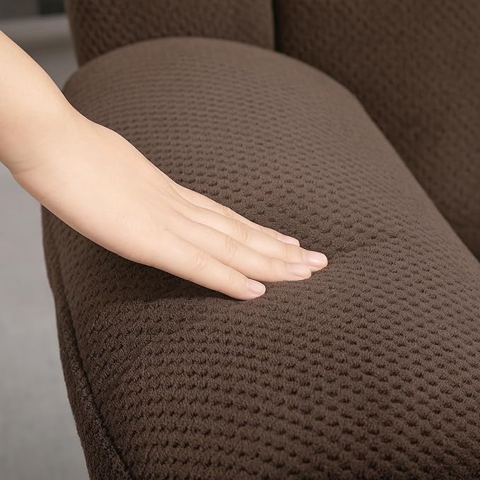 HOMCOM Swivel Rocker Recliner Chair with Vibration Massage and Heat Oversized Velvet Manual Glider Recliner Rocking Chair with Footrest Remote Side Pockets for Living Room Brown
