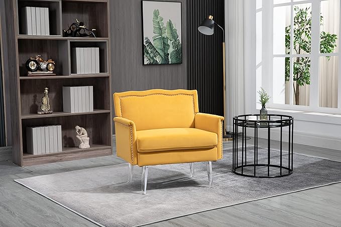 Accent ChairLiving Room Chair/Leisure Single Sofa with Acrylic feet