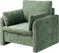 VEVOR Oversized Accent Chair Armchair with Padded Arms Comfy Single Sofa Chair Modern Reading Lounge Chairs for Living Room Bedroom Green
