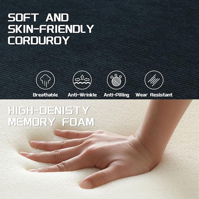 4-in-1 Folding Convertible Sofa Bed 80 Inch Oversized Corduroy Boneless Couch Loveseat Sleeper with Pull Out Bed Floor Sofa Modular Futon Teddy Sofa for Living Room Bedroom Lounge Navy Blue