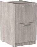 Alera Alera Valencia Series Full Pedestal File Left or Right 2 Legal/Letter-Size File Drawers Gray 15.63 x 20.5 x 28.5